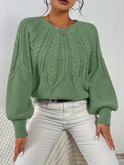 Lisandra Relaxed Cable-Knit Sweater