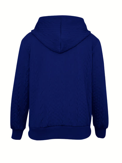 Romilly Textured Zip-Up Hooded Jacket
