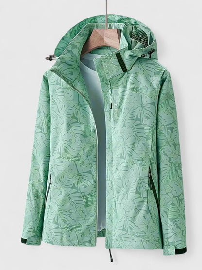 Marina Tropical Print Waterproof Jacket