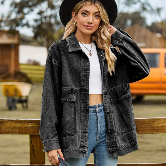 Talia Oversized Denim Shirt Jacket