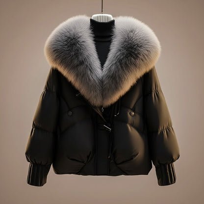 Juliana Faux Fur Collar Puffer Jacket