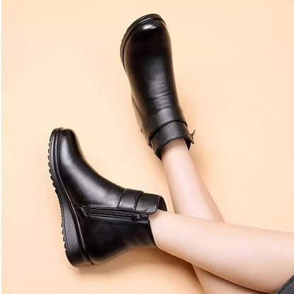 Marcella Buckle Ankle Boots