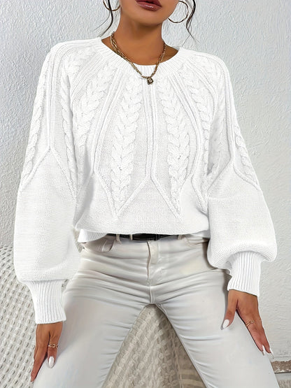 Lisandra Relaxed Cable-Knit Sweater