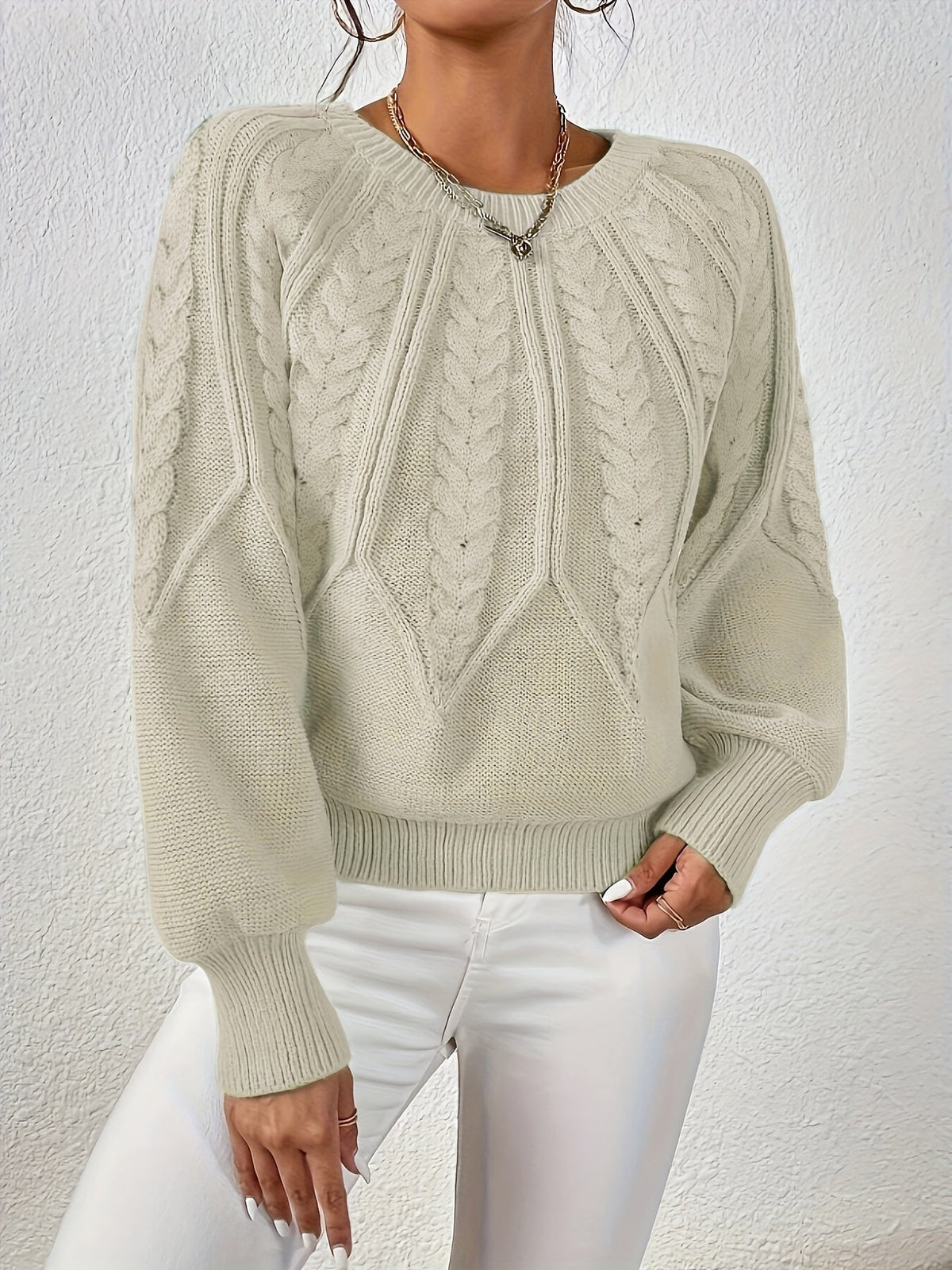 Lisandra Relaxed Cable-Knit Sweater