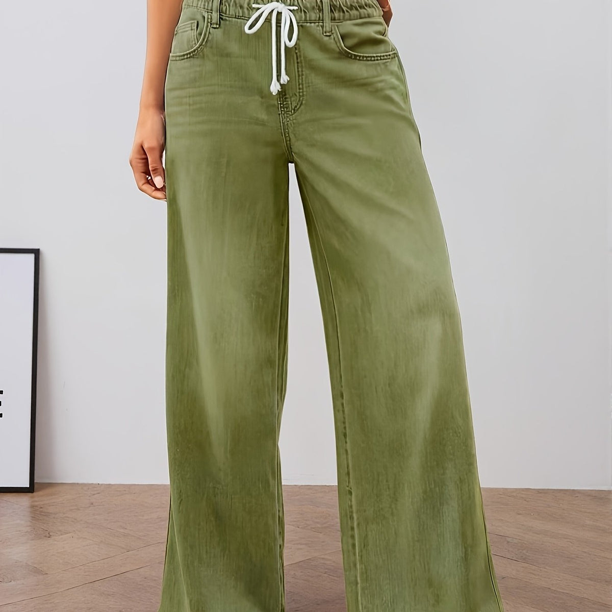 Mireille Stretch Wide-Leg Lounge Pants