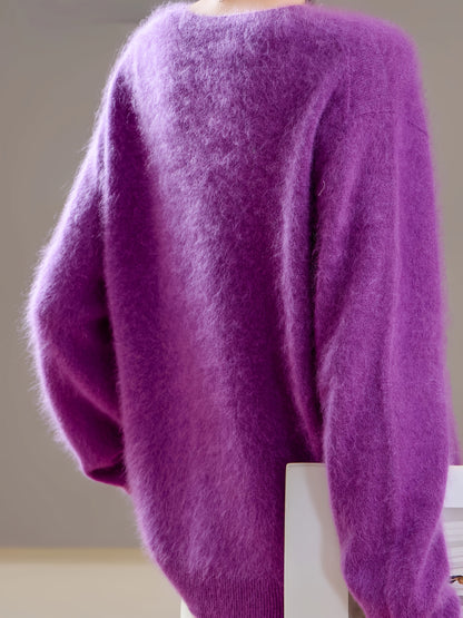 Aveline Cashmere Wool V-Neck Sweater
