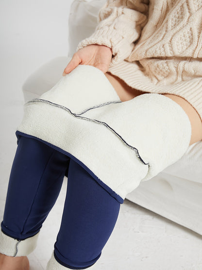 Ines High-Waist Fleece-Lined Leggings