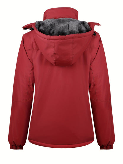 Solenne Waterproof Fleece-Lined Ski Jacket