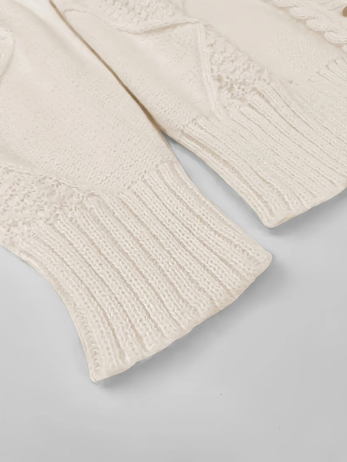 Elspeth Cable-Knit Button-Front Cardigan
