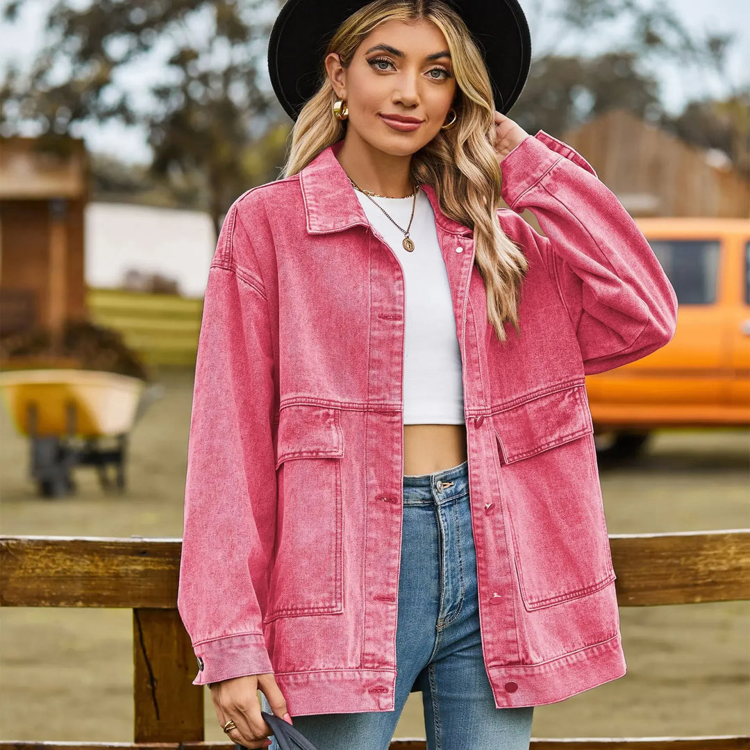 Talia Oversized Denim Shirt Jacket