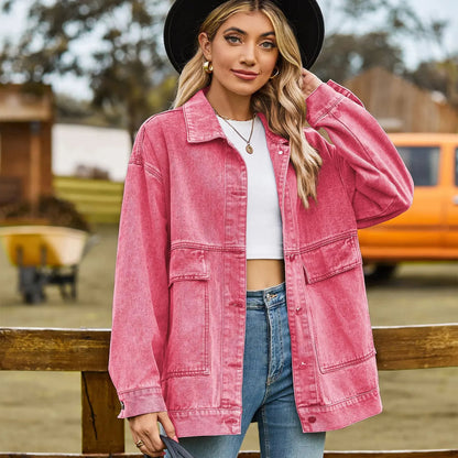 Talia Oversized Denim Shirt Jacket