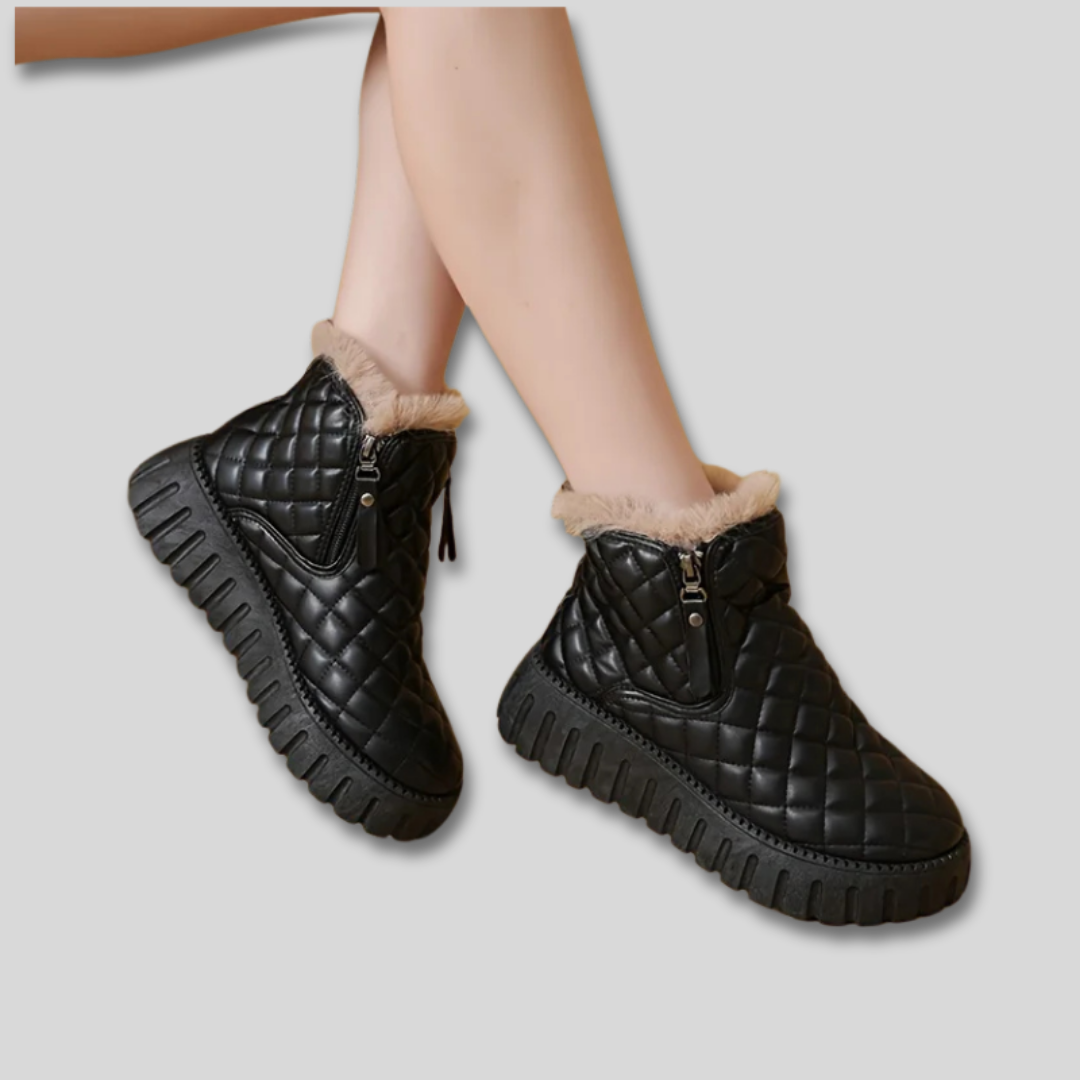 Elvira Quilted Platform Winter Boots