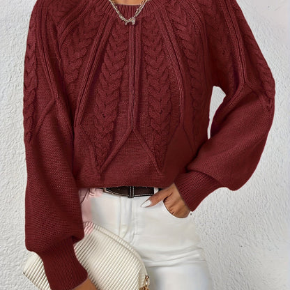Lisandra Relaxed Cable-Knit Sweater