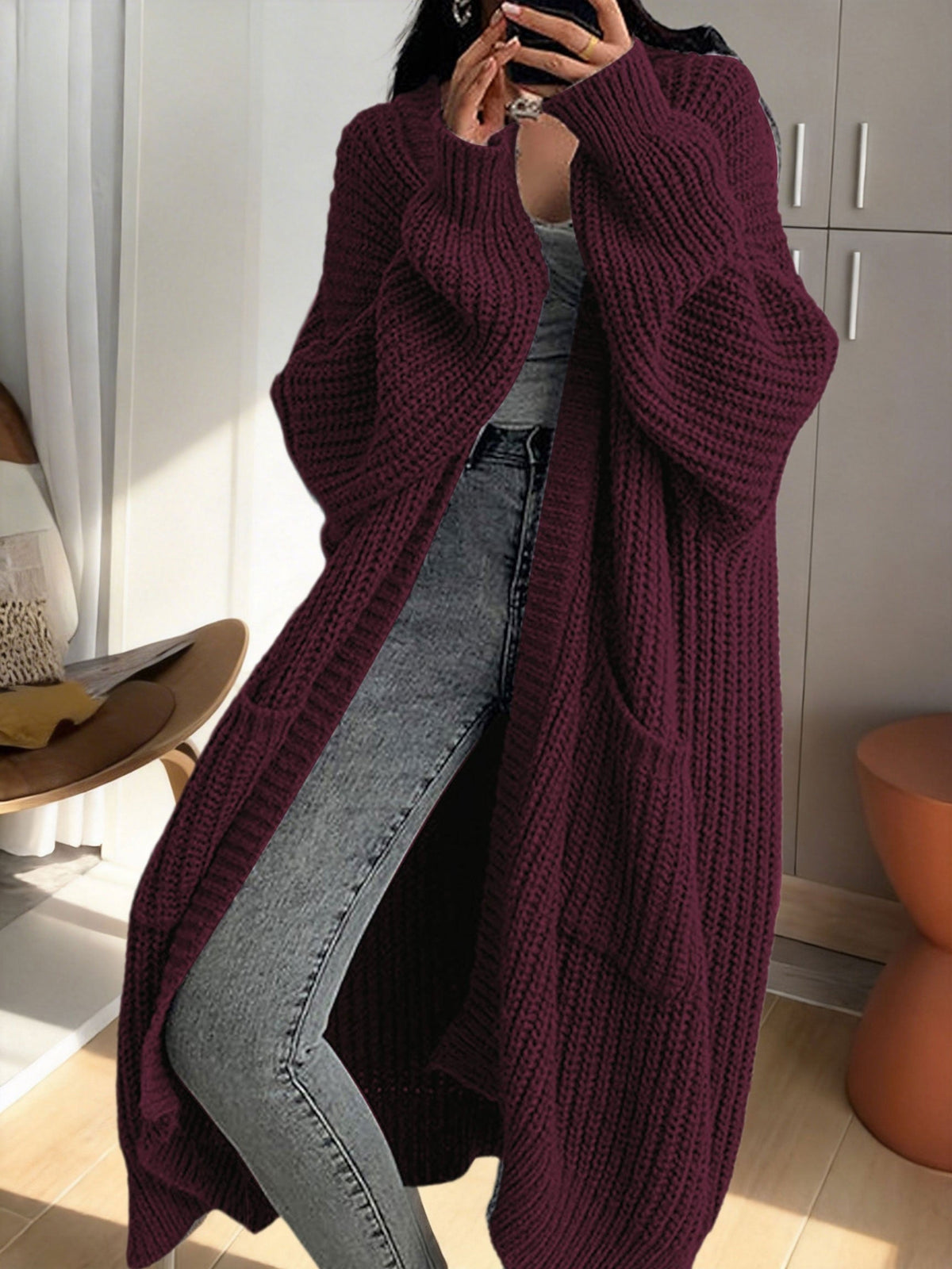 Arlette Oversized Longline Duster Cardigan