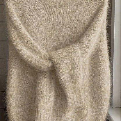 Melina Textured Round-Neck Knit Sweater