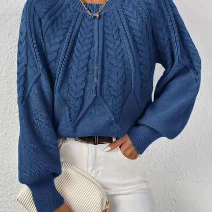 Lisandra Relaxed Cable-Knit Sweater