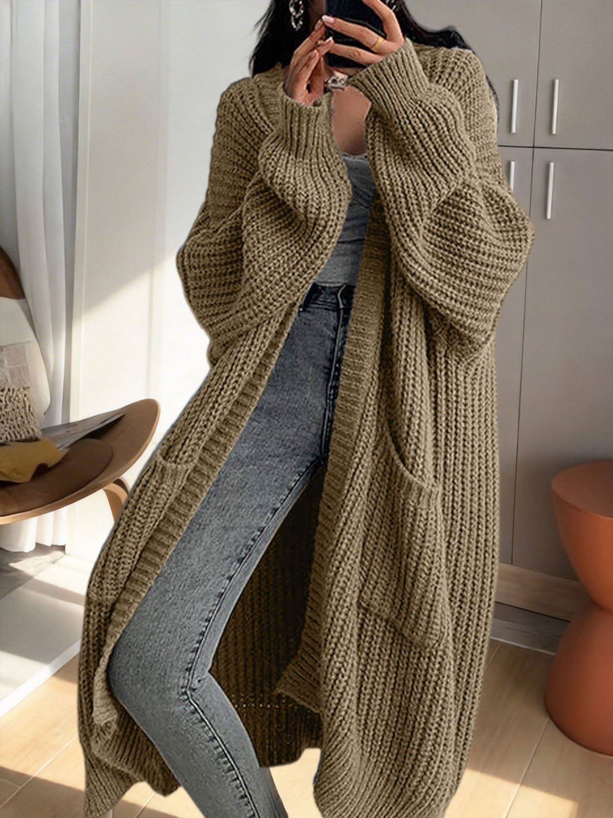 Arlette Oversized Longline Duster Cardigan