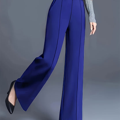 Thalia Comfortable High-Waist Wide-Leg Pants