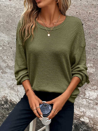 Solange Waffle-Knit Sweater