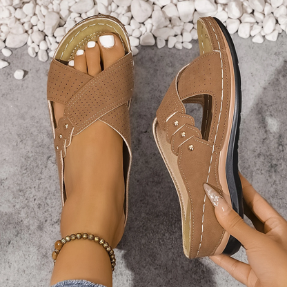 Valeria Orthopedic Wedge Sandals