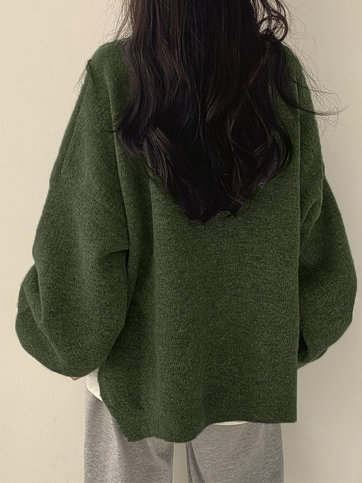 Floriane Oversized Balloon Sleeve Sweater
