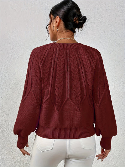Lisandra Relaxed Cable-Knit Sweater