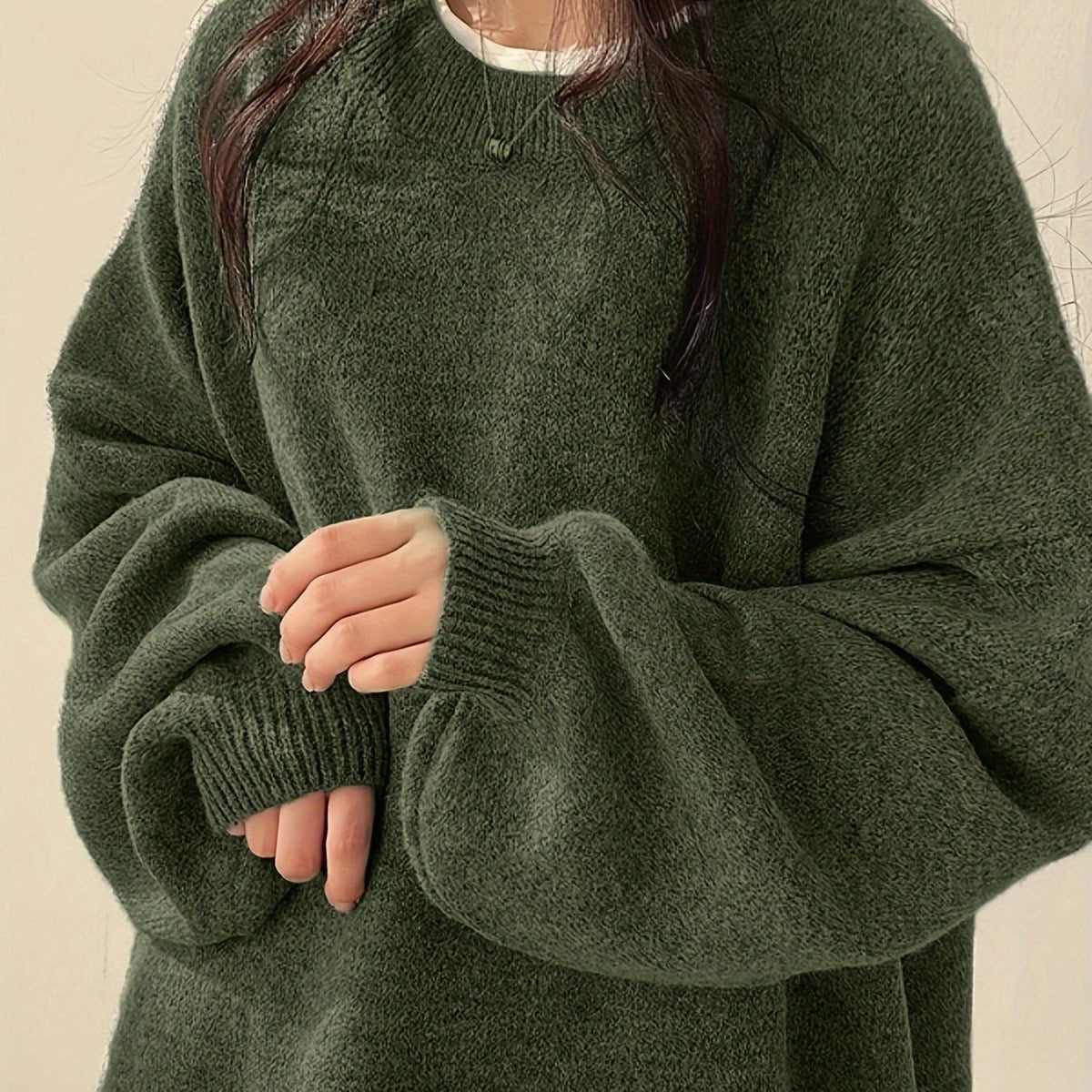 Floriane Oversized Balloon Sleeve Sweater