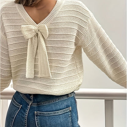 Vianne Bow-Detail Knit Sweater