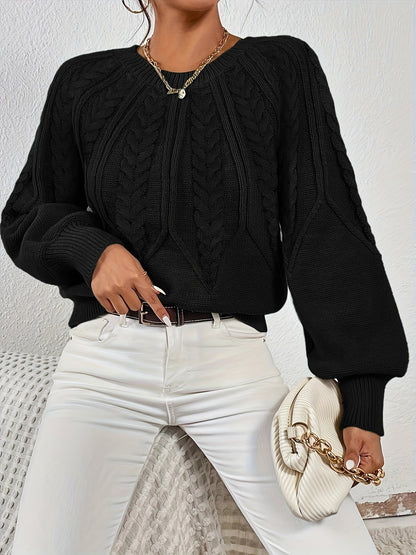 Lisandra Relaxed Cable-Knit Sweater