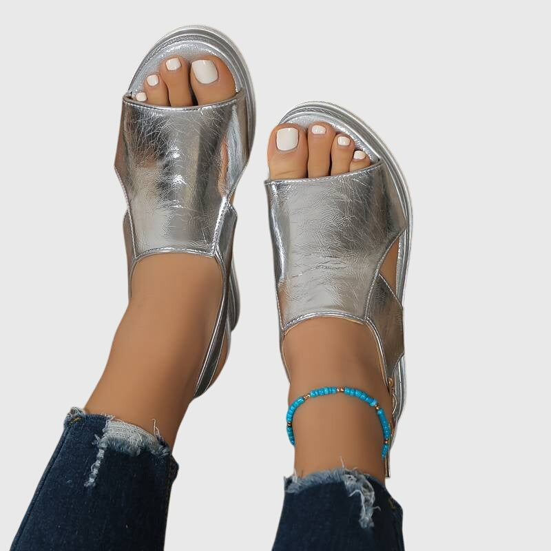 Marielle Shiny Orthopedic Sandals