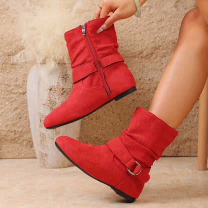 Romina Slouch Buckle Boots
