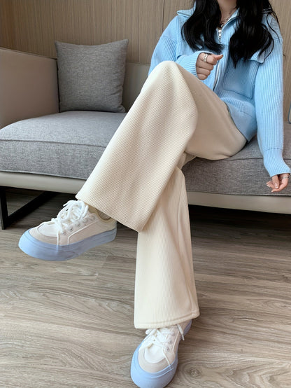 Anya Warm Lined Wide-Leg Pants