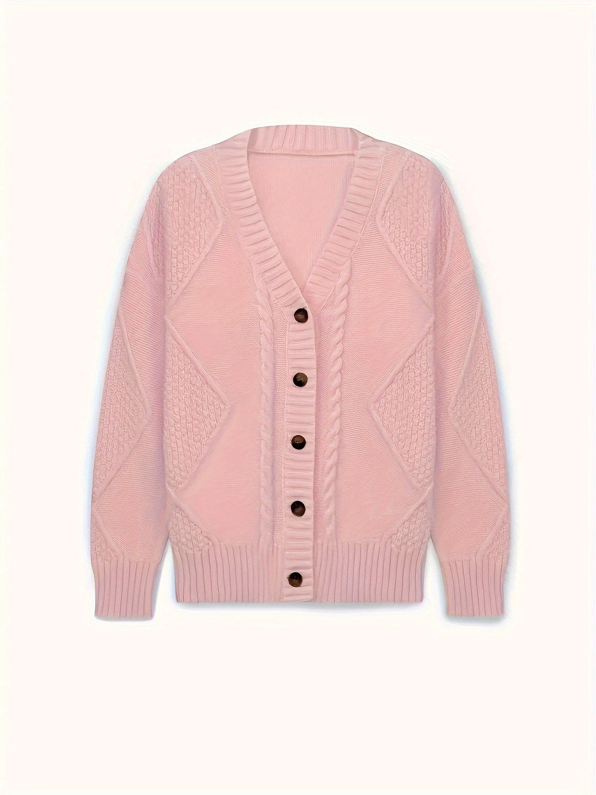 Ariadne Cable-Knit Button-Front Cardigan