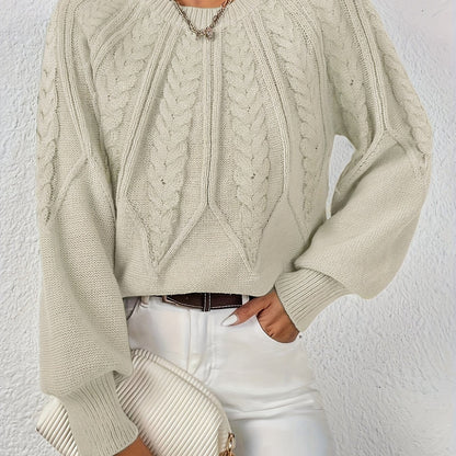 Lisandra Relaxed Cable-Knit Sweater