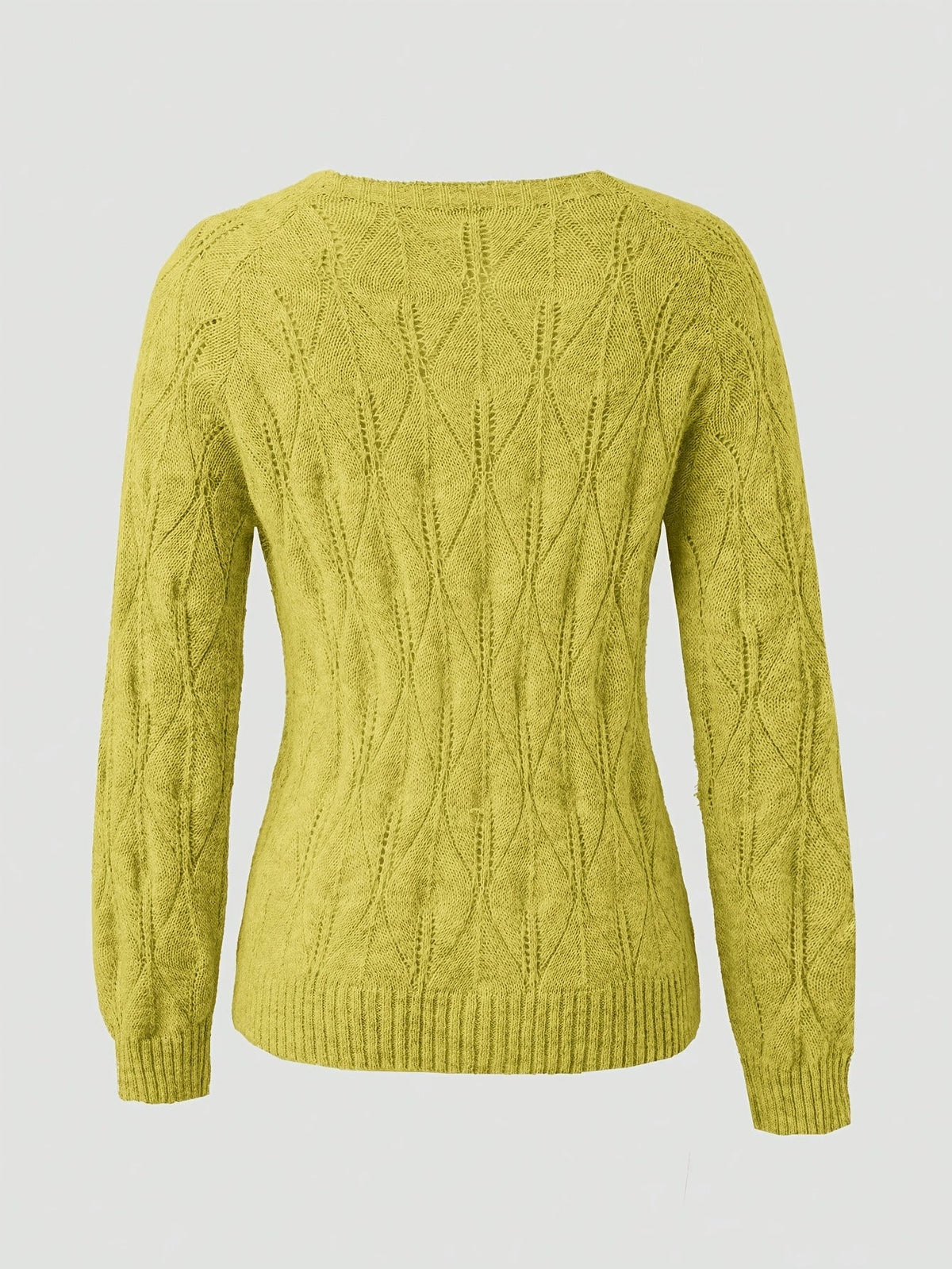 Geneva Faux Mink Pearl-Button Cardigan