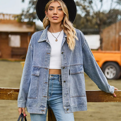 Talia Oversized Denim Shirt Jacket