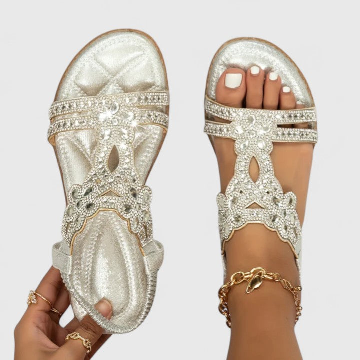 Mirella Beaded Orthopedic Sandals