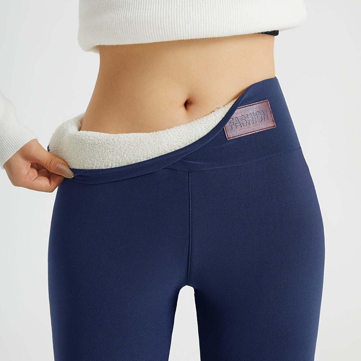 Ines High-Waist Fleece-Lined Leggings