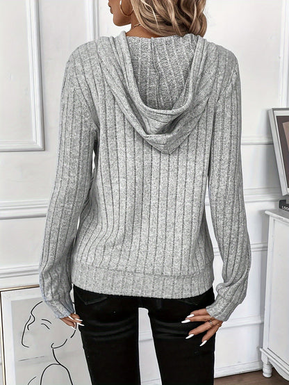 Lorena Textured Pullover Hoodie