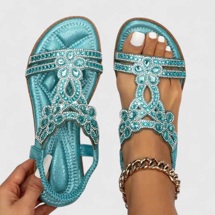 Mirella Beaded Orthopedic Sandals
