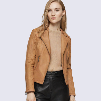 Calista Faux Leather Jacket