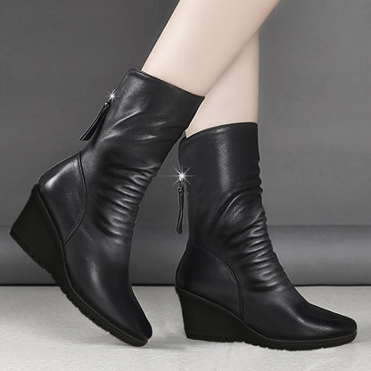 Ilaria Wedge Mid-Calf Boots