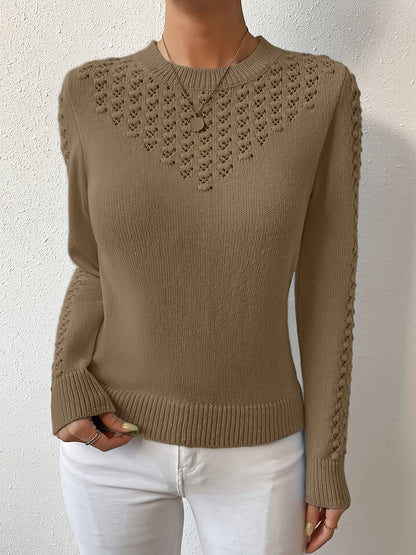 Allegra Pointelle Knit Sweater