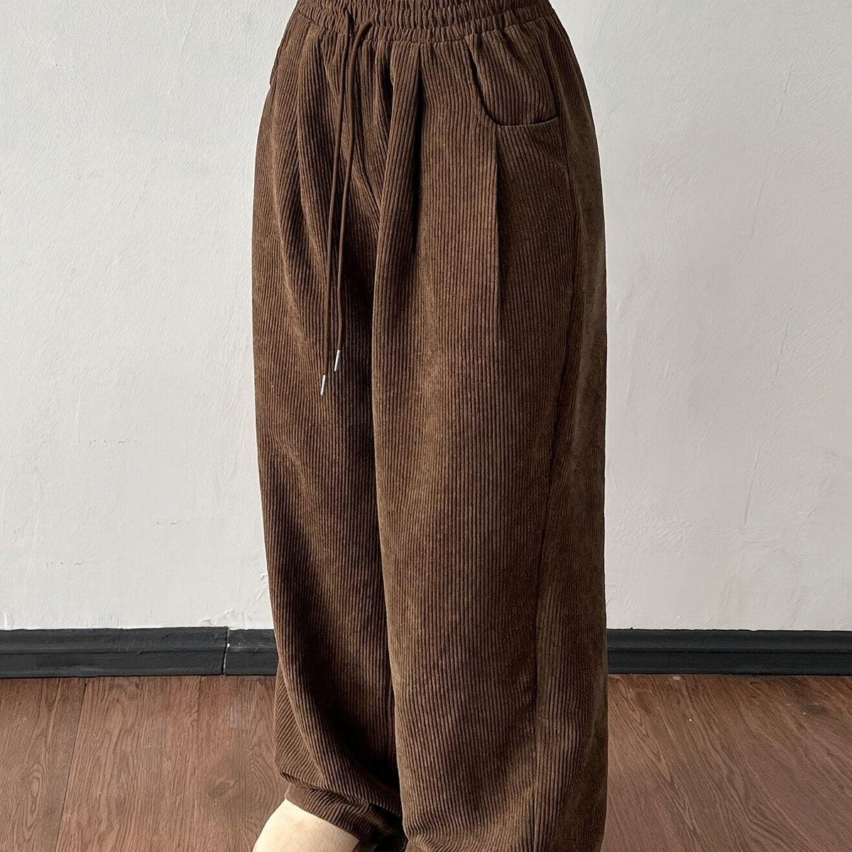 Marlowe Comfortable Drawstring Wide-Leg Pants