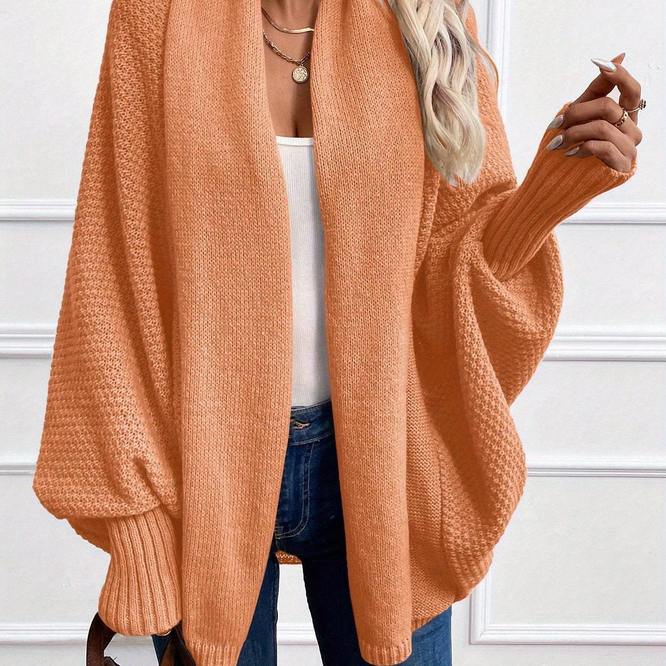 Evelina Draped Shawl-Collar Cardigan