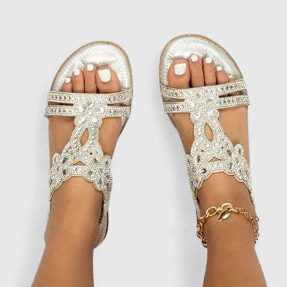 Mirella Beaded Orthopedic Sandals