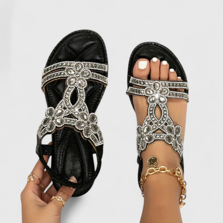 Mirella Beaded Orthopedic Sandals