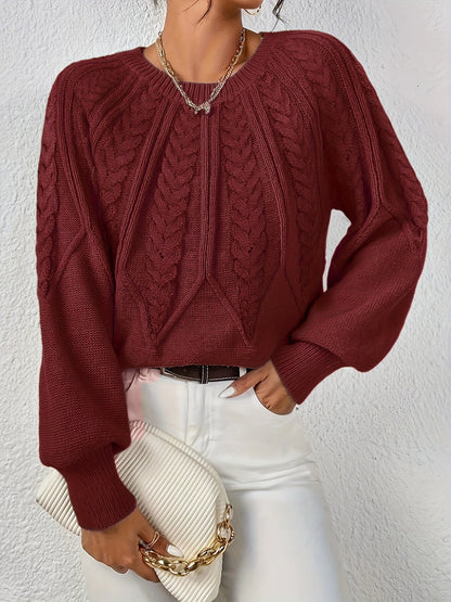 Lisandra Relaxed Cable-Knit Sweater