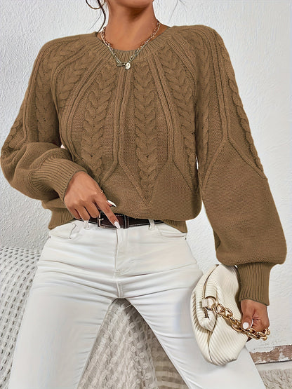 Lisandra Relaxed Cable-Knit Sweater