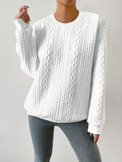 Eira Cable-Knit Sweatshirt